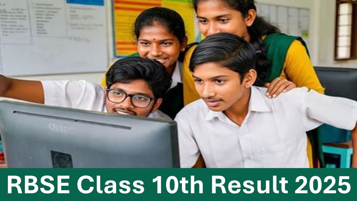 RBSE Class 10th Result 2025 Released Today at rajeduboard.rajasthan.gov.in, Check Details Here