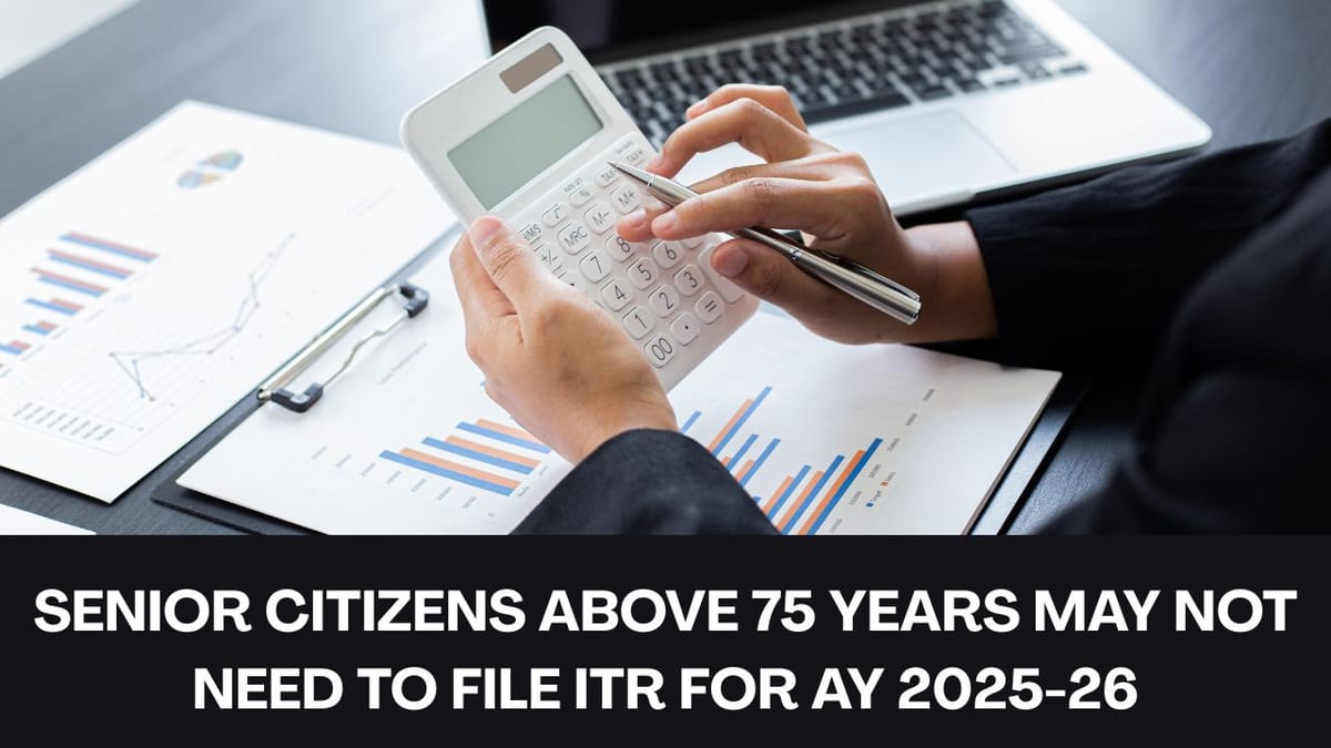 ITR Filing Exemption for Senior Citizens: Know who is eligible