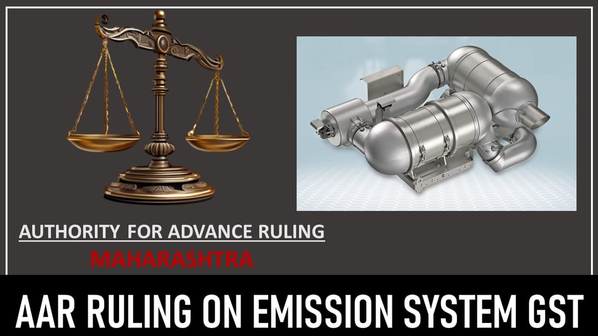 AAR Classifies Emission System as Vehicle Part With 28% GST