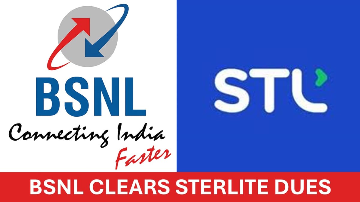 BSNL Pays Rs. 9.06 Crore to Sterlite as Pending Dues
