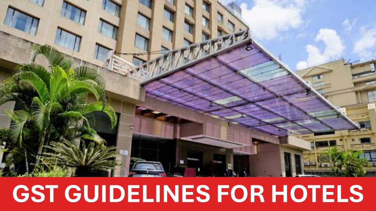 State Govt Issues GST Guidelines on Hotels Leasing Space to Event Organisers