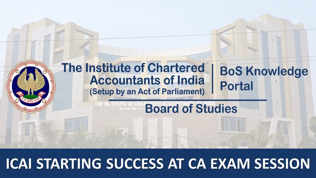 ICAI Launches ‘Success at CA Exam’ Session to Boost Student Preparation