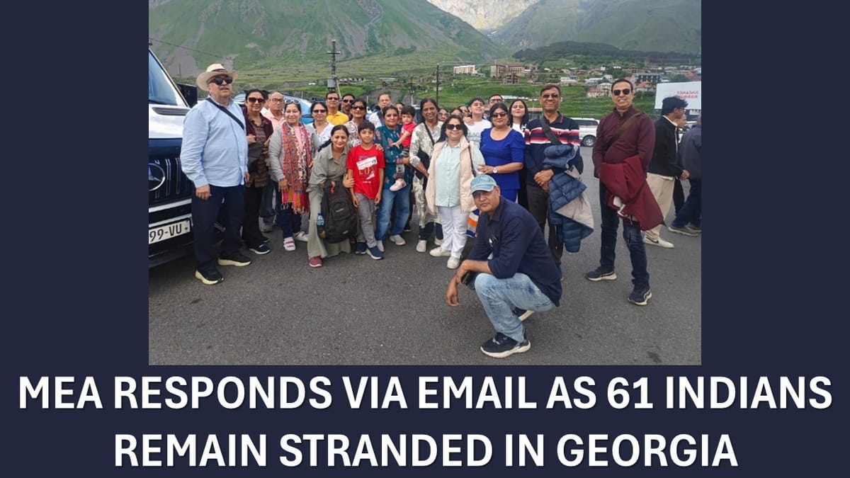 61 Indians, Including CAs Stranded in Georgia Amid War: MEA Confirms Evacuation