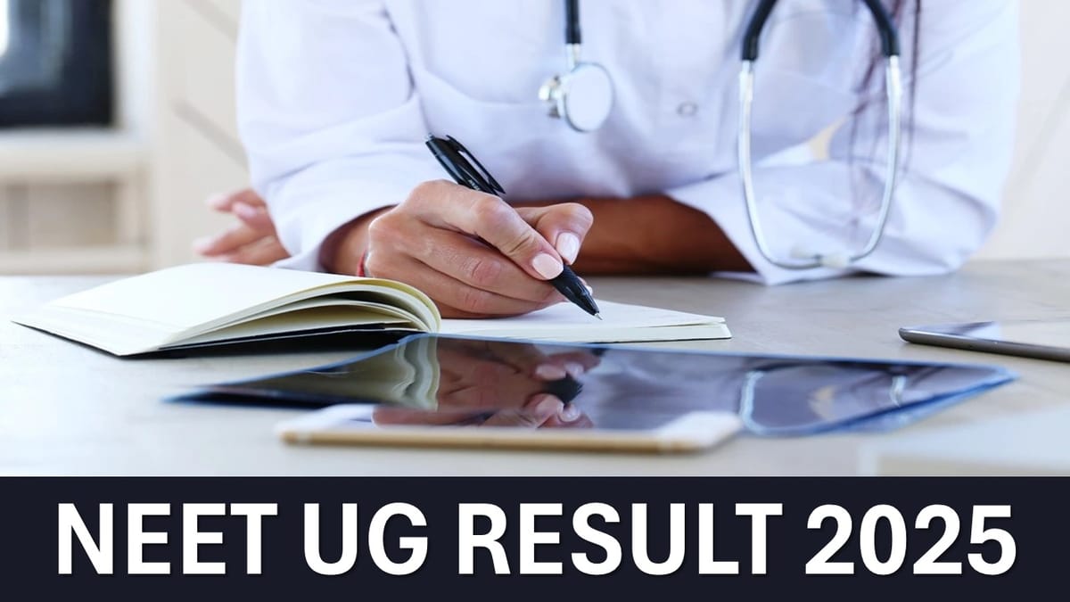 NEET UG Result 2025: NTA NEET UG Result 2025 Released at neet.nta.nic.in, Know Toppers and Ranks