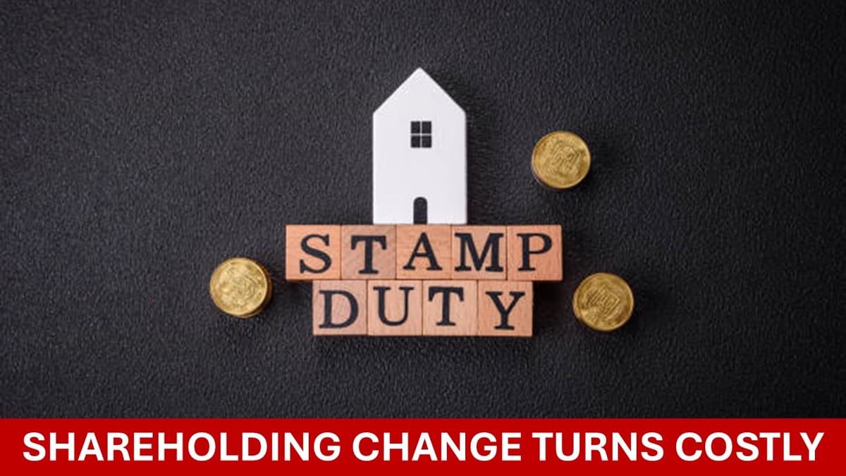 Company penalized for shortfall in stamp duty on Shareholding change