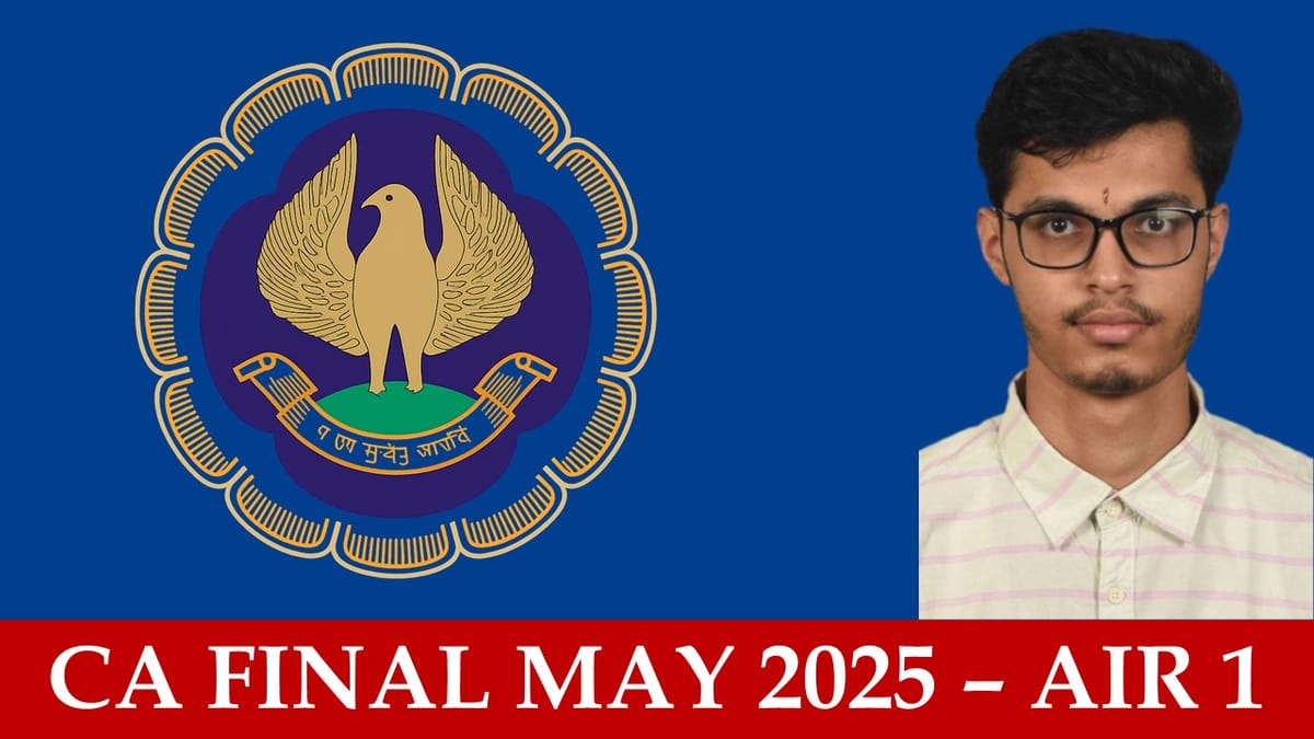 From Harry Potter to balance sheets: Meet Rajan Kabra CA Final May 2025 AIR 1