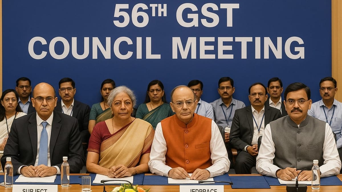 GST Council Prepares for Crucial 56th Meet in Delhi: GST Rate Change Expected