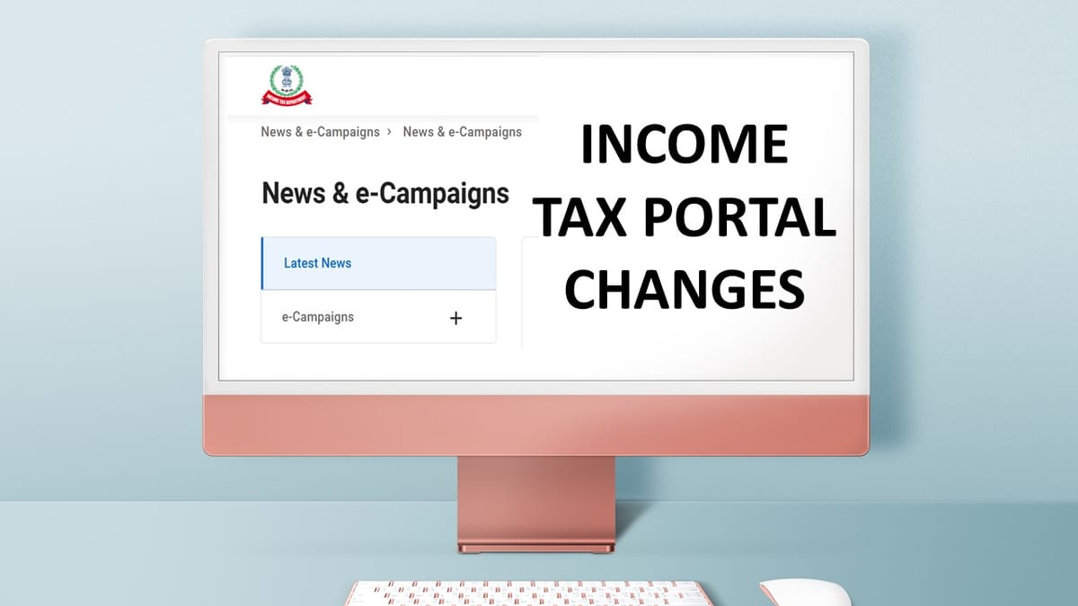 ITR Filing 2025: Important Changes on Income Tax Portal in August 2025