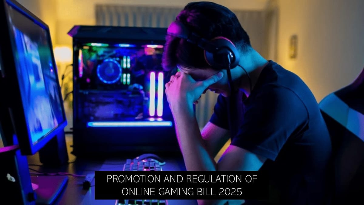 Breaking: Promotion and Regulation of Online Gaming Bill, 2025, Passed by Rajya Sabha