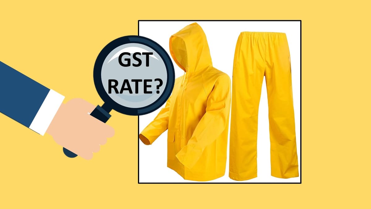 PVC Raincoats Attract GST Rate of 18%: WBAAR
