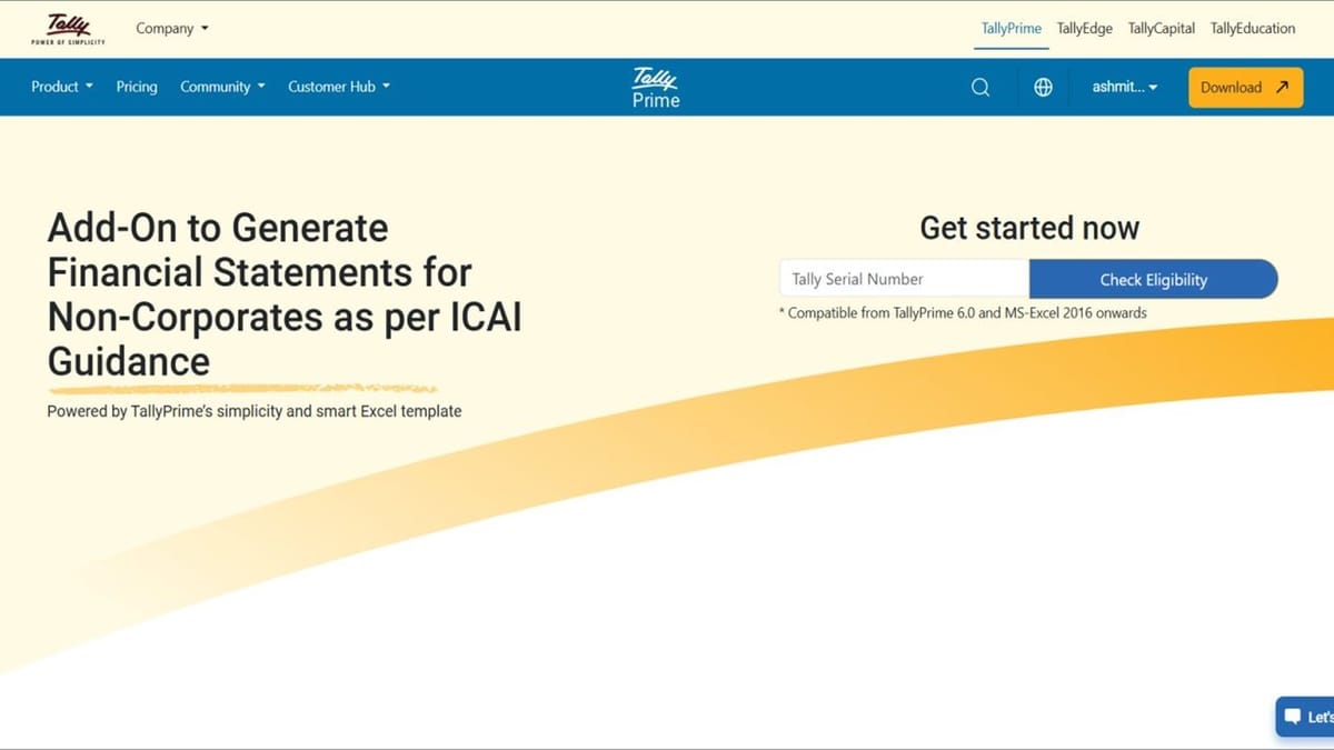 Tally Launches New Feature for Non-Corporate Financial Statements As per ICAI Guidance Note