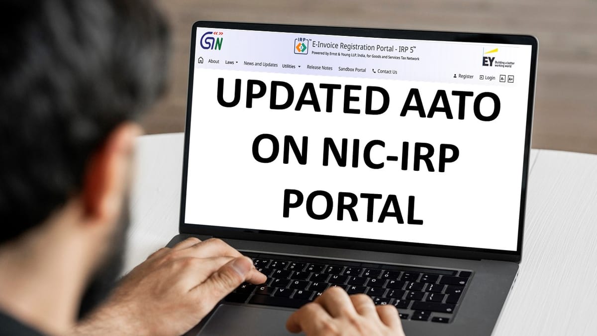 Update on AATO Display on NIC e-Invoice Portal From September 2025