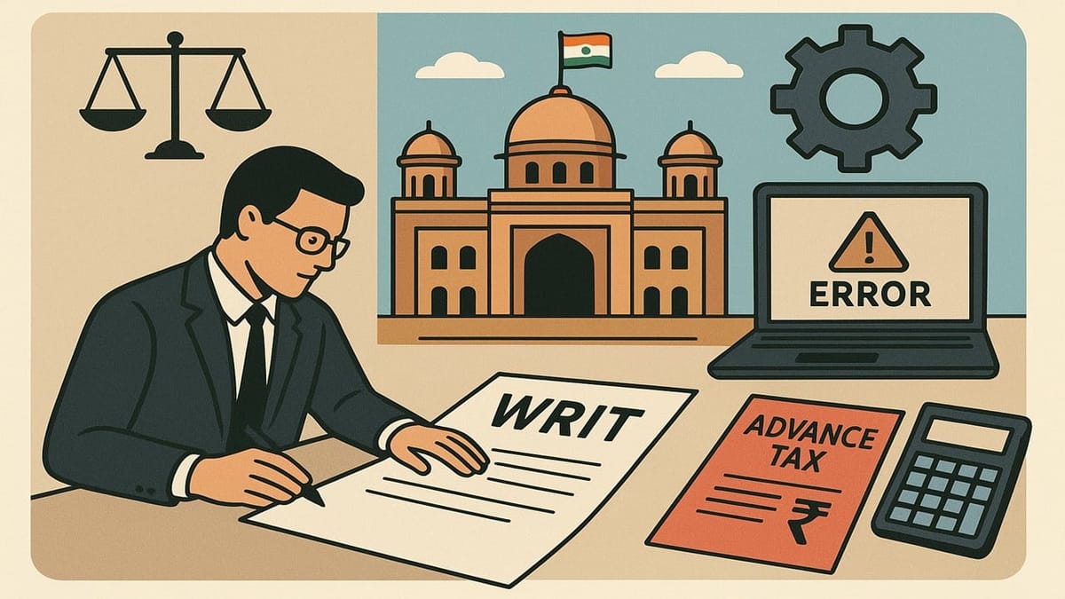 CA Files Writ Before Gujarat High Court For Being Unable to Pay Advance Tax Due to Portal Glitches