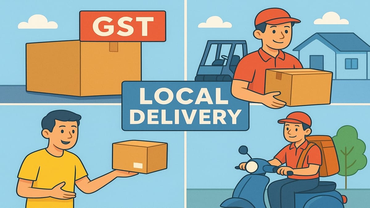 GST to be paid by E-Com Operator on Services by way of local delivery u/s 9(5) [Read Notification]