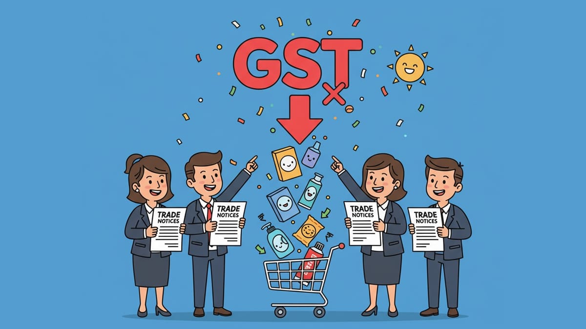 FMCG Majors Issue Trade Notices as GST Reduced on Household Essentials
