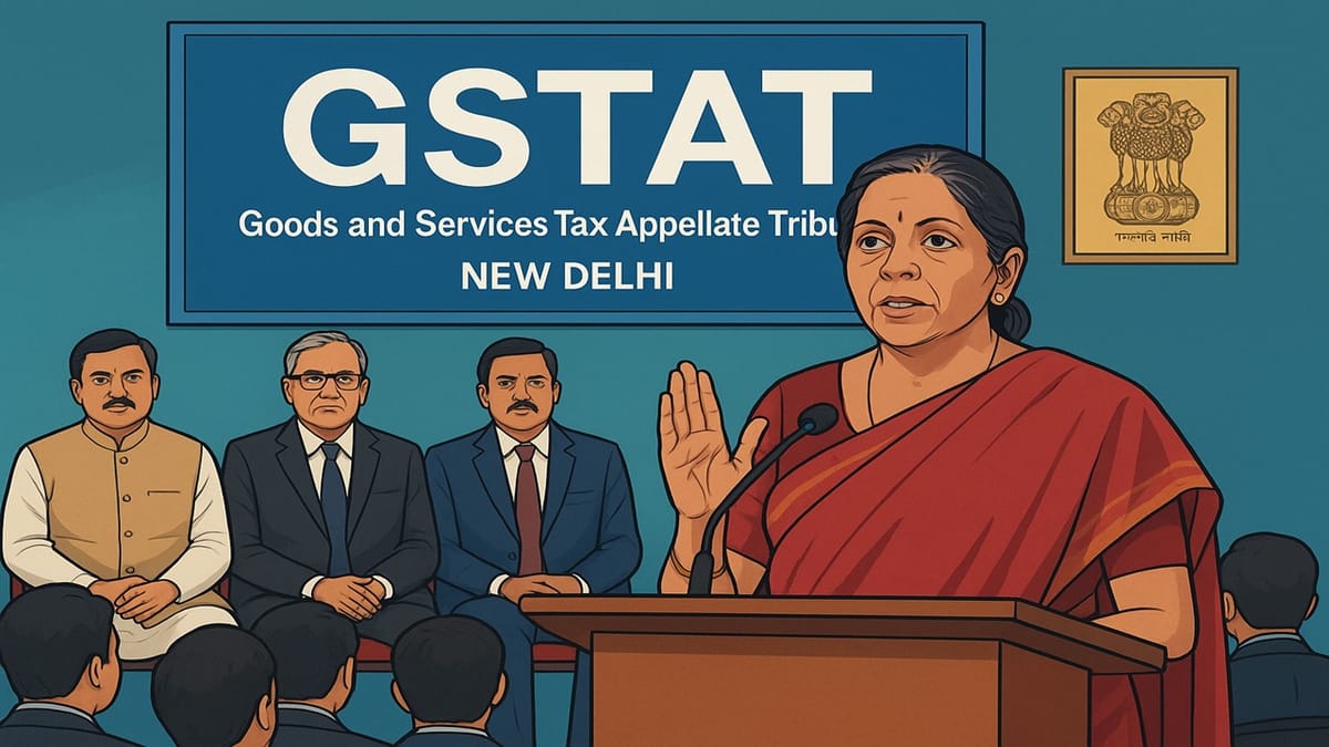 Finance Minister Launches GSTAT in New Delhi Today to Simplify Tax Disputes in Capital