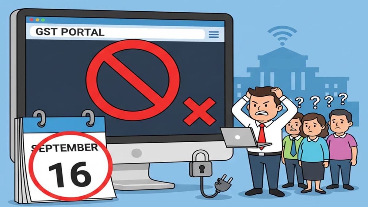 GST Portal to Remain Unavailable on September 16