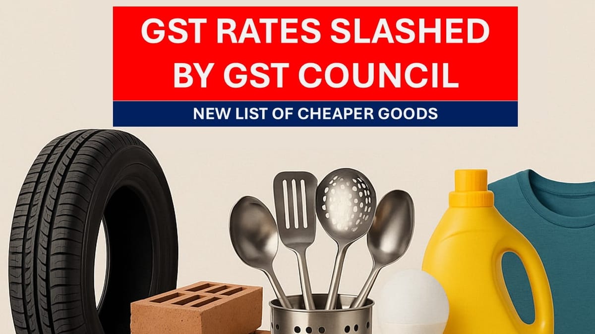 GST Rate Cut List 2025: From 28%/12% to 18%/5%, Check Cheaper Goods Here