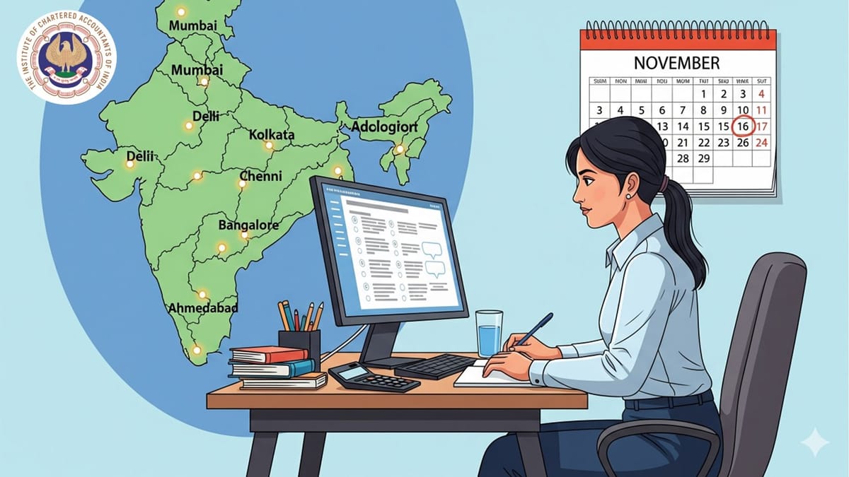 ICAI Announces ISA Assessment November 2025: Exam Date, Cities, and Registration Details