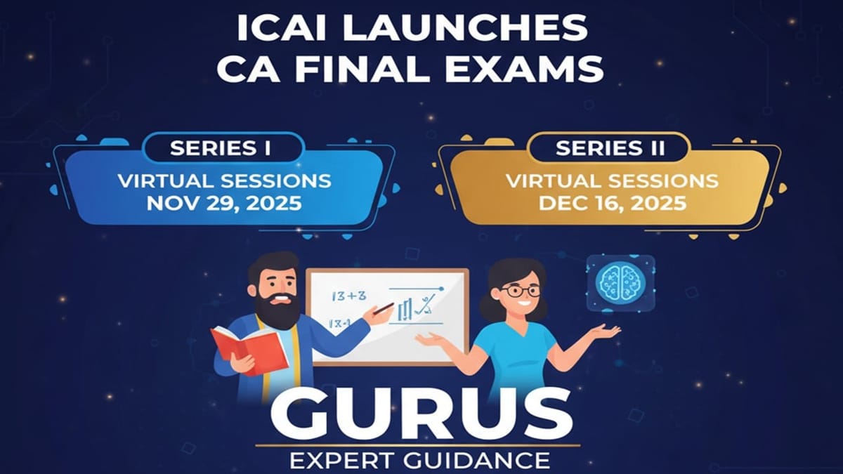 ICAI Announces Series I and II CA Guidance Sessions for January 2026 Exams