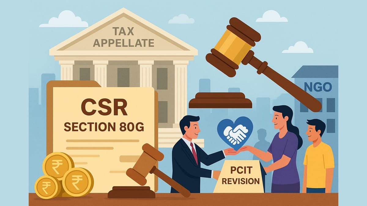 ITAT Quashes PCIT’s Revision Order on CSR Donations under Section 80G