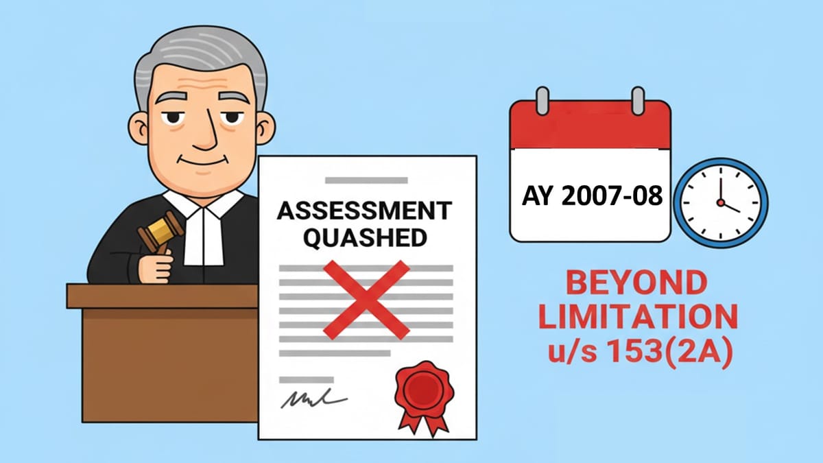ITAT Quashes Assessment Order Passed Beyond Limitation u/s 153(2A)