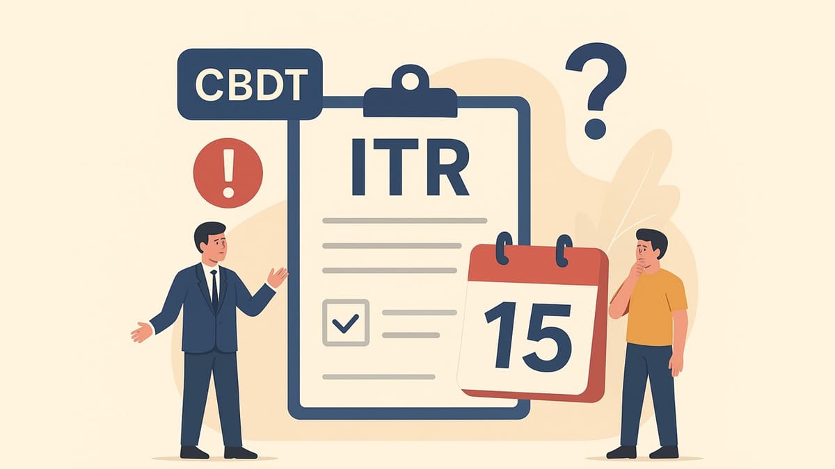 ITR Due Date Approaches: Will CBDT Extend ITR Deadline?