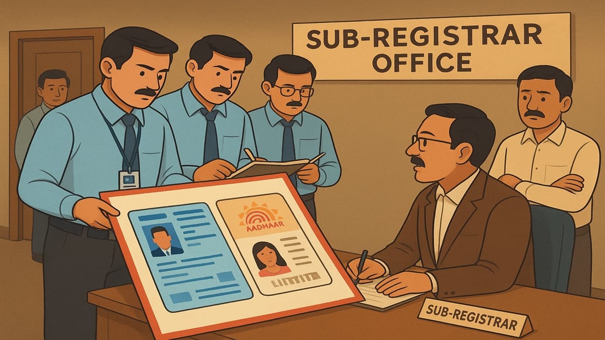 Income Tax Department Cracks Down on Fake PAN-Aadhaar Use in Land Registrations