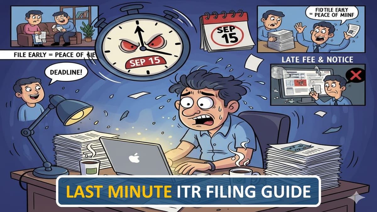 ITR Filing Deadline Approaches: Last Minute ITR Filing Guide