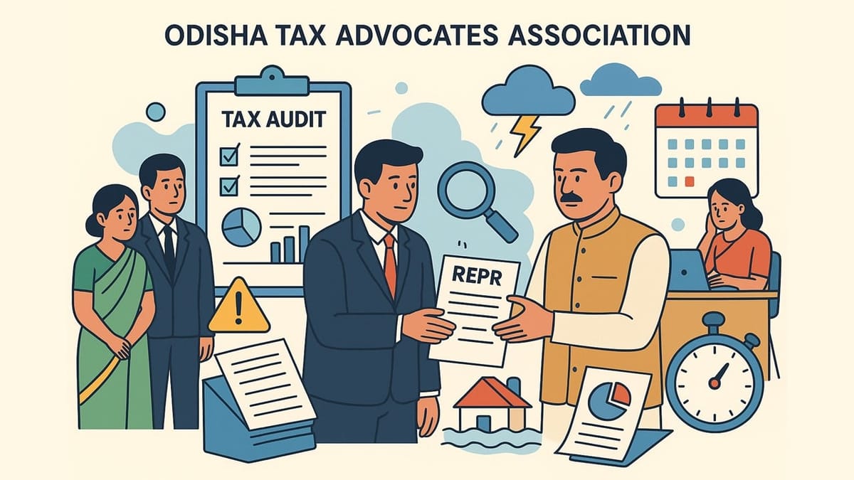 Odisha Tax Advocates Association Submits Representation to Finance Minister for Tax Audit Report Filing Extension