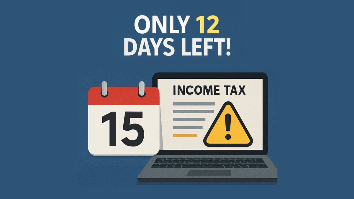Only 12 Days Left! Will CBDT Extend Deadline for Filing ITR Beyond Sept 15 Amid Portal Glitch and Other Reasons?