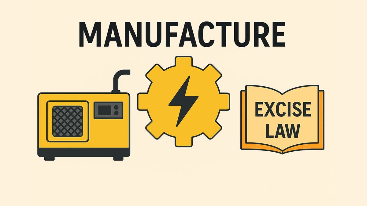 SC: Conversion of Gensets into “Power Packs” Amounts to Manufacture under Excise Law