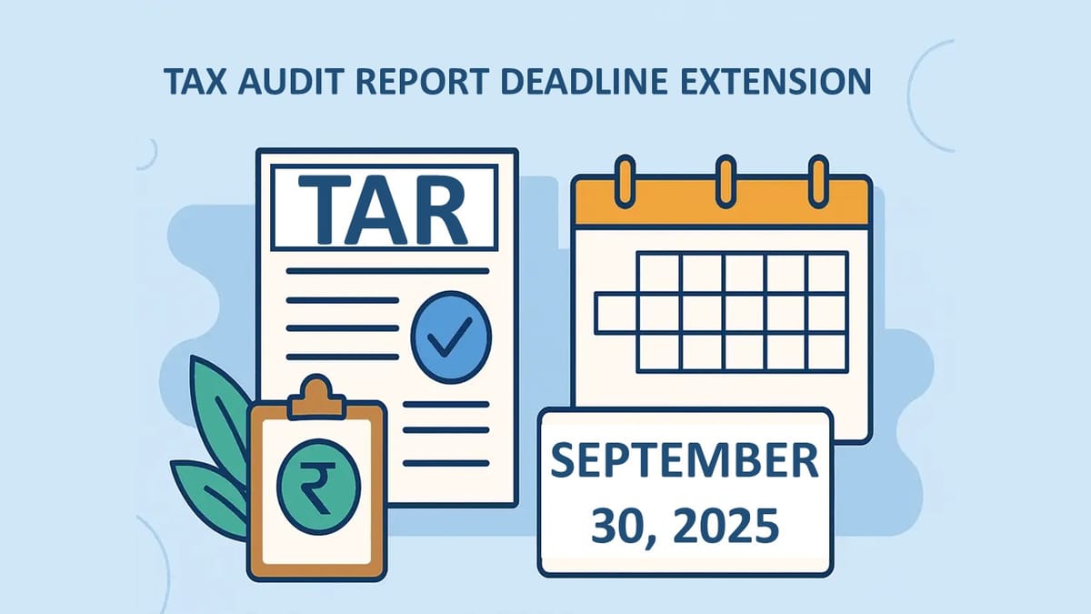 Sales Tax Bar Associate Urges Finance Minister to Extend Tax Audit Report Filing Due Date for AY 2025-26