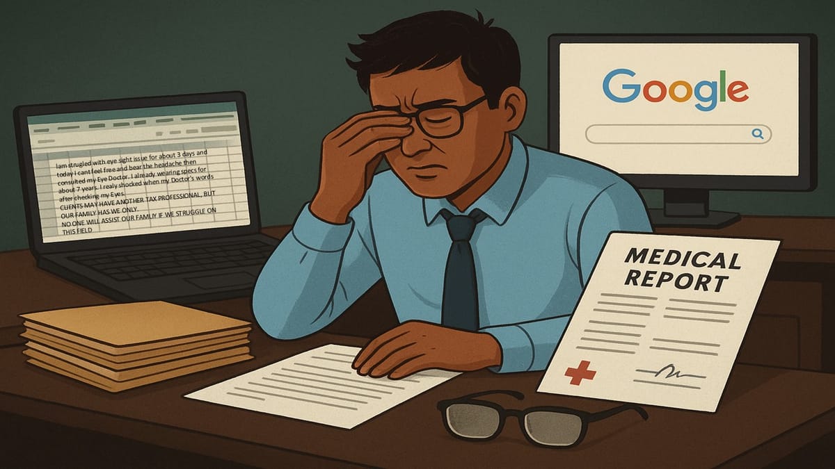 “Tax Deadlines Can Wait, But Health Cannot”: A Tax Professional’s Cautionary Line During Peak Tax Season