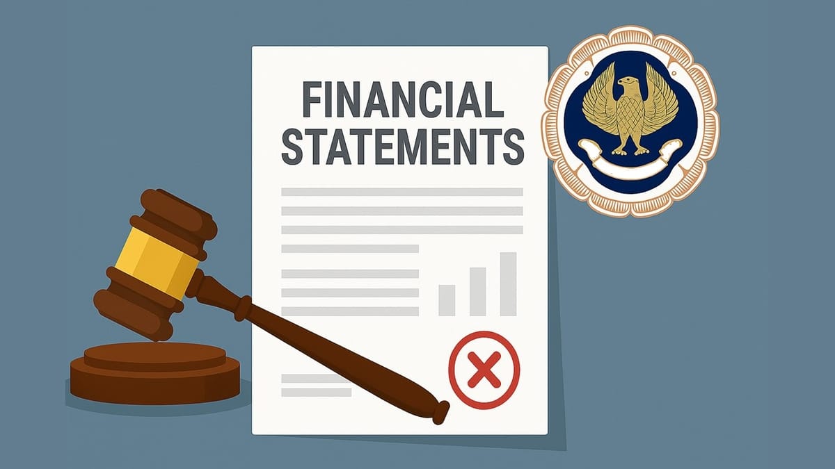 ICAI Disciplinary Committee Reprimands CA for Signing Financial Statements Without Directors’ Approval