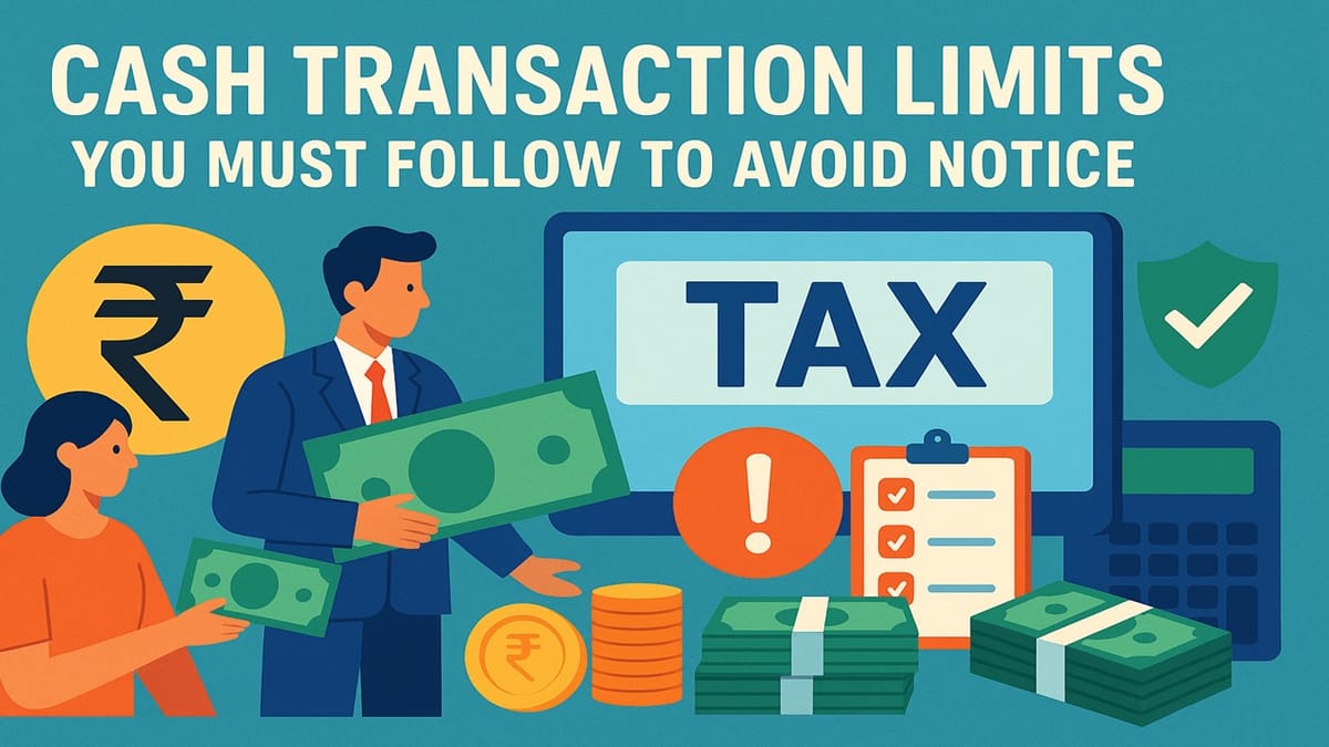 Cash Transaction Limits You Must Know to Avoid Income Tax Trouble