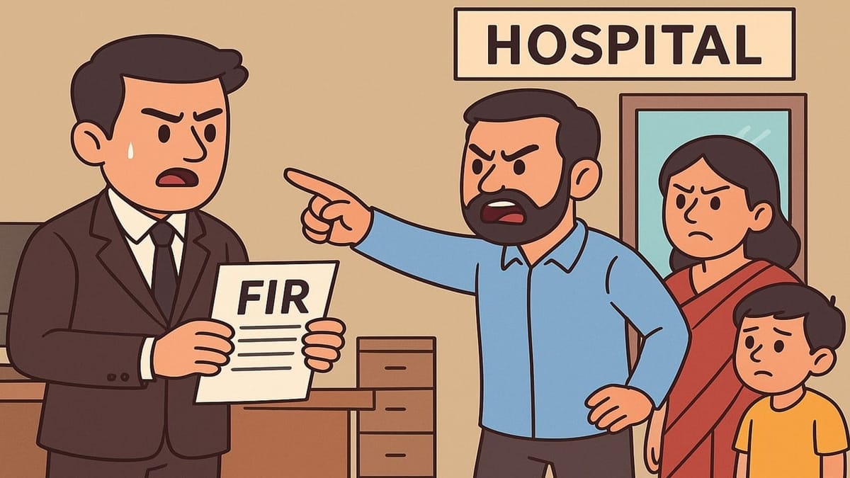 FIR Filed Against Private Hospital Owner and Family for Threatening Income Tax Officials