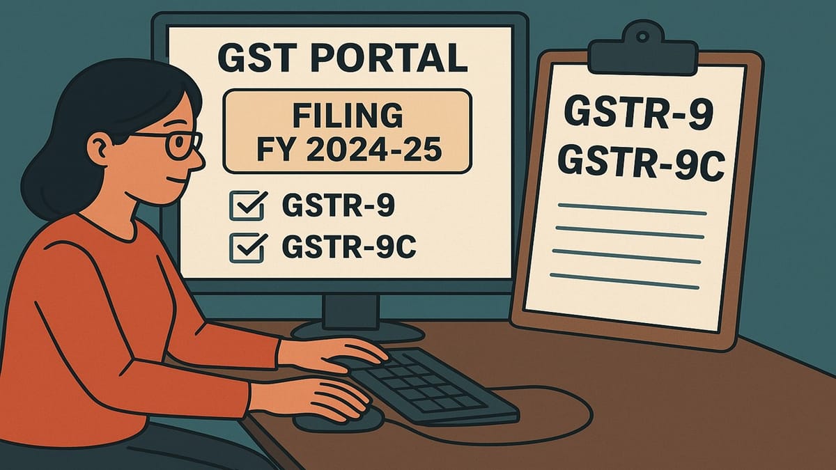 GST Return Filing FY 2024-25: GSTR-9 and GSTR-9C Now Available for Filing on GST Portal