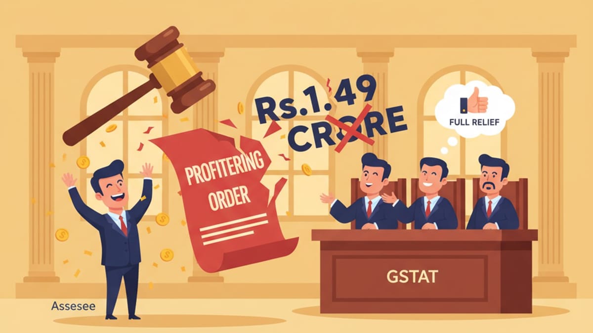 GSTAT Sets Aside Rs.1.49 Crore Profiteering Order, Grants Full Relief to Assessee