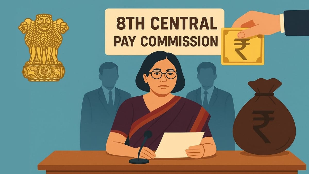Government Launches 8th Central Pay Commission: Salary, Pension Revisions Likely from January 2026