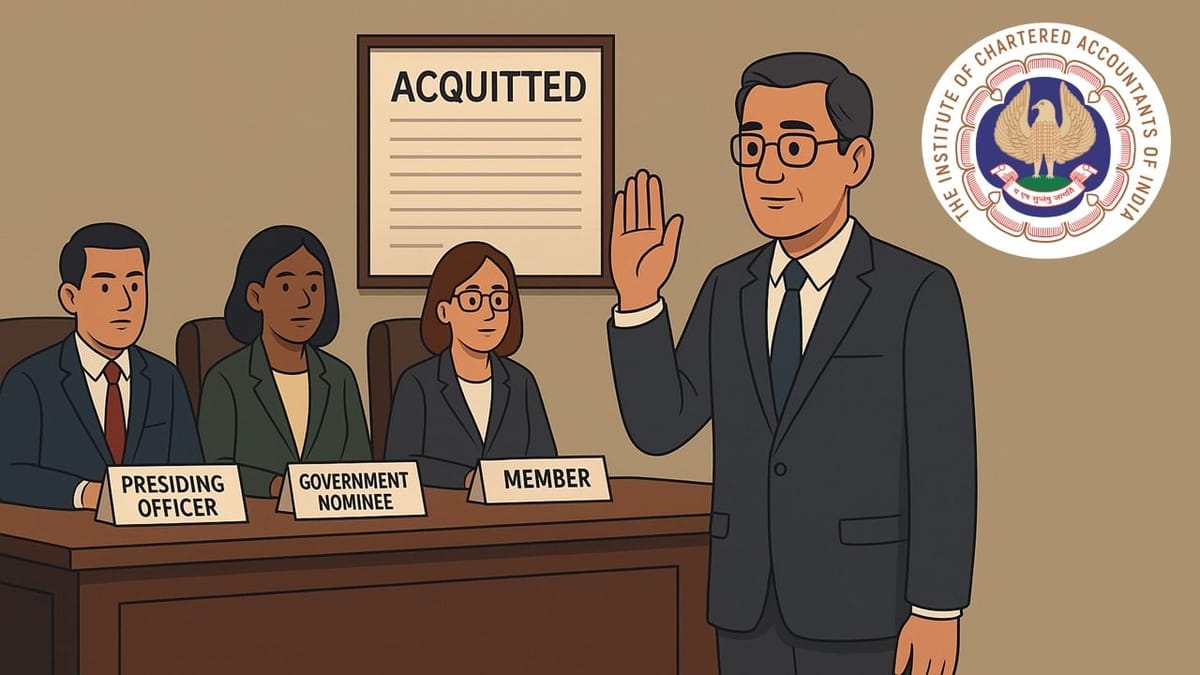 ICAI Board of Discipline Acquits Mumbai CA in 17-Year-Old CBI-Linked Misconduct Case