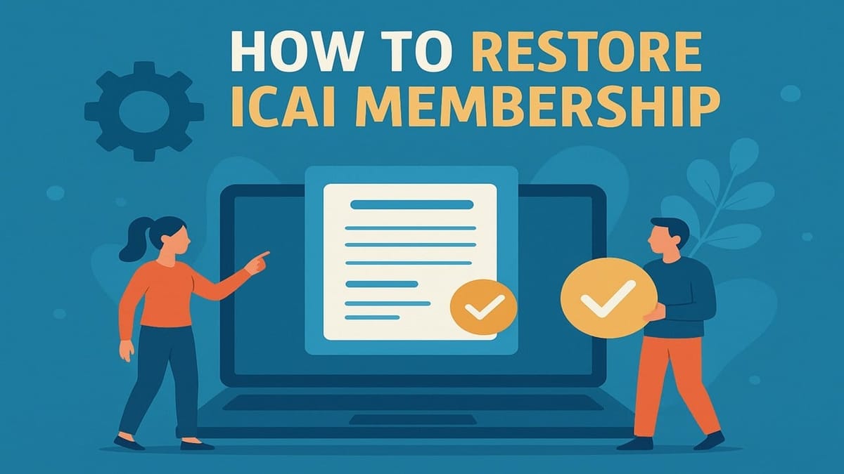 ICAI Membership Fees and Restoration Update 2025-26