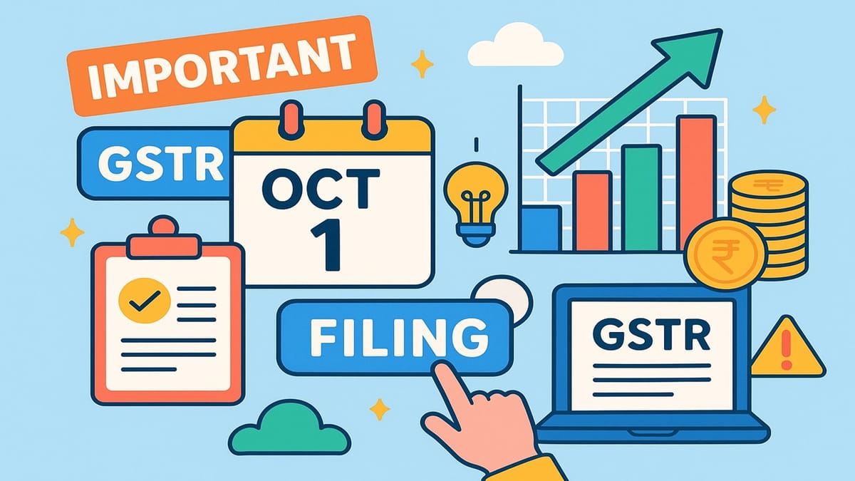 Important Changes in GSTR Filing Starting from October 1