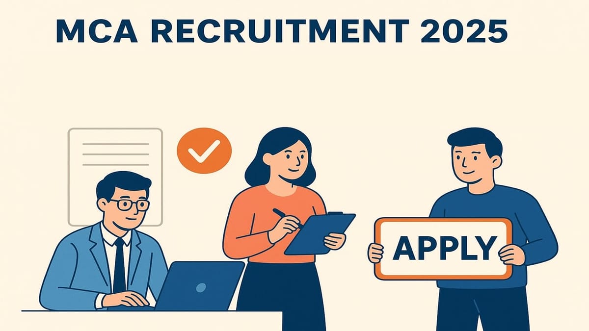 MCA Recruitment 2025: 145 Young Professional and Assistant Young Professional Posts