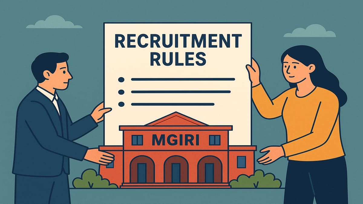 MSME Ministry Issues Recruitment Rules for Group ‘A’ Posts at Mahatma Gandhi Institute for Rural Industrialisation