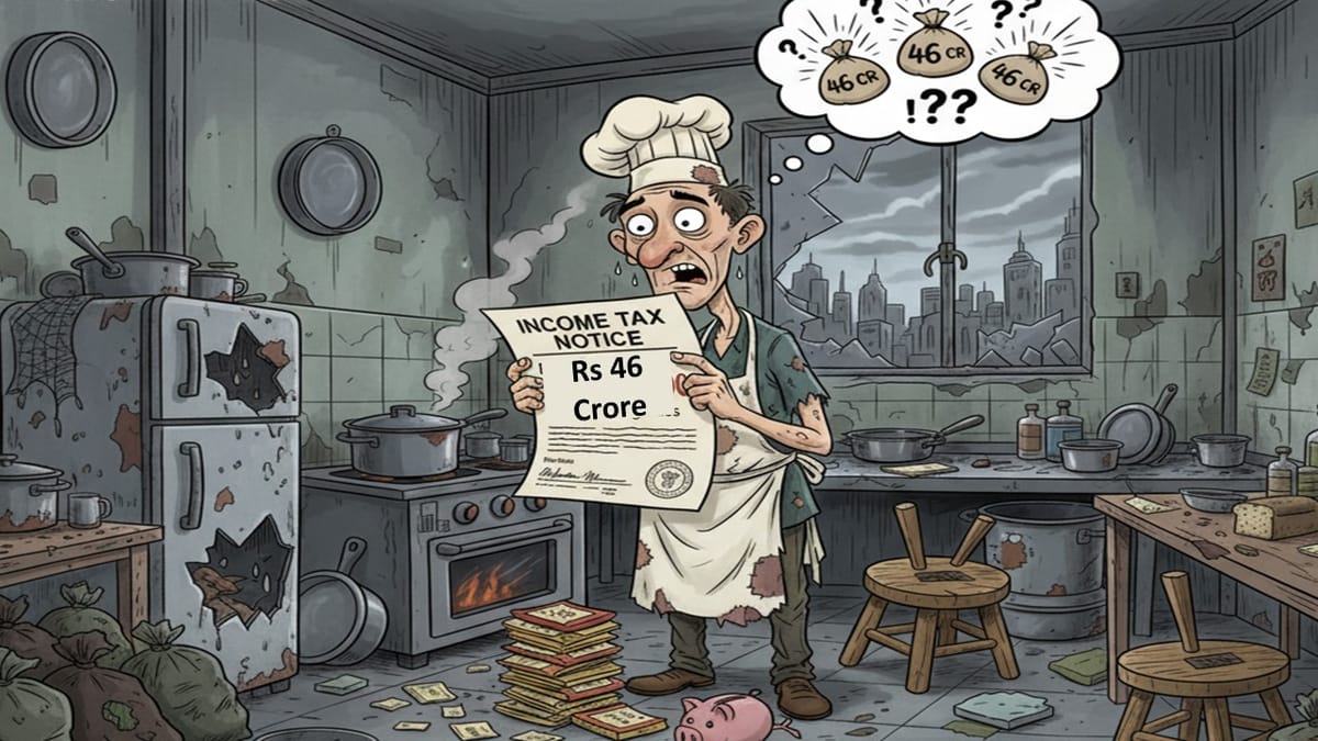 Madhya Pradesh: Cook Barely Earning Rs 10,000 Receives Tax Notice Worth Rs 46 Crore