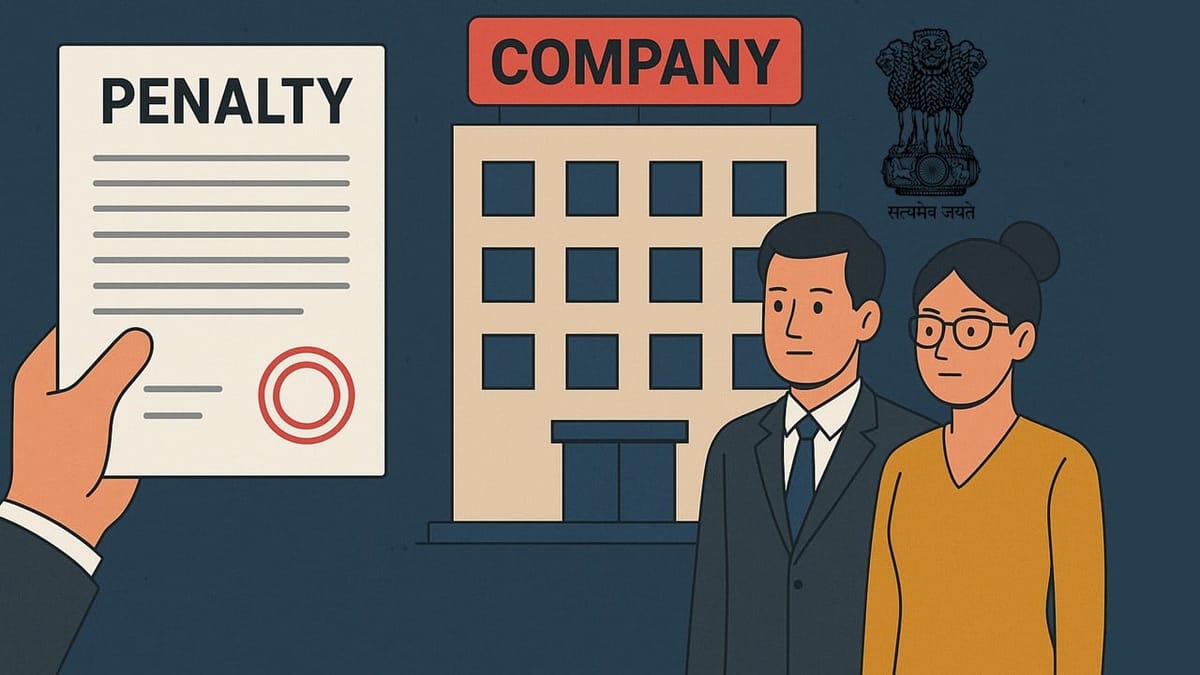 Director Escapes Penalty Due to Death, But ROC fines Company for Non-Compliance