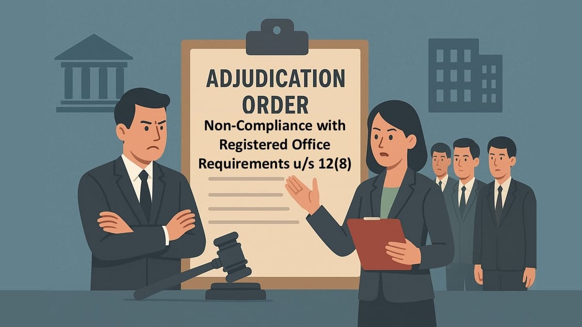ROC Delhi Imposes Penalty for Non-Compliance with Registered Office Requirements u/s 12(8)