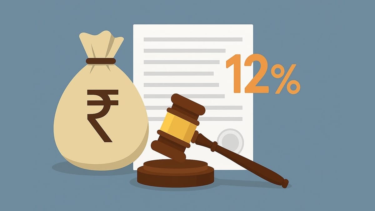 Madras High Court: Forfeiture of Security Deposit Unsustainable, Interest Slashed from 24% to 12%