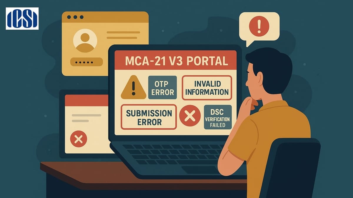 Extend due dates for filing ROC Annual Forms: ICSI’s Plea for Relief amid MCA-21 V3 Portal Glitches